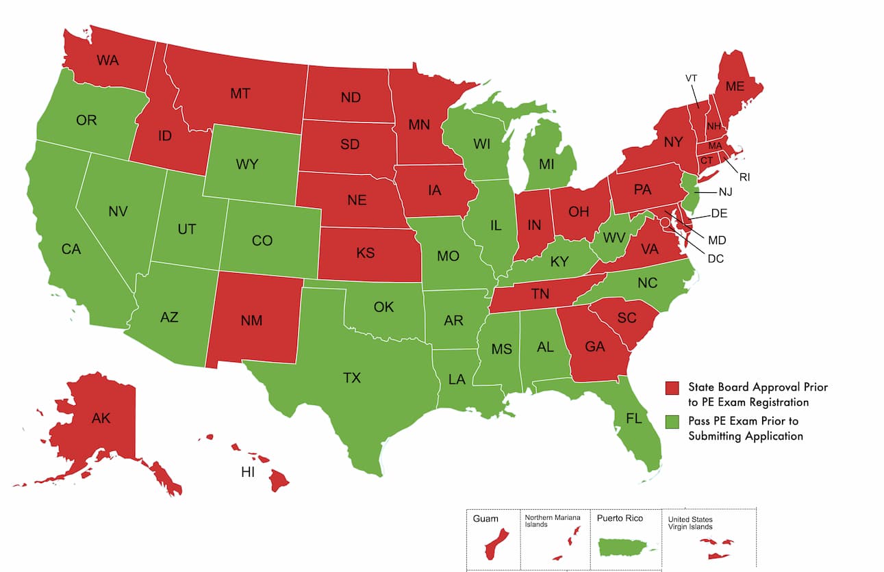 us map showing which certain states in red and others in green